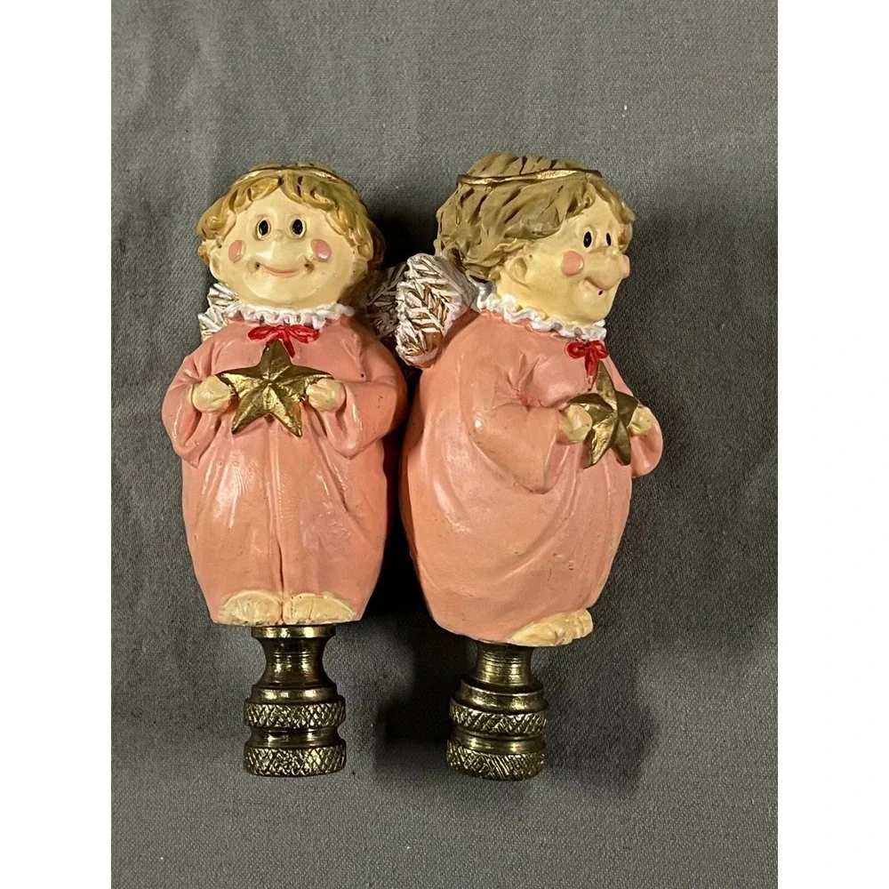Cute Ceramic Angel Lamp Finial Home Decor Vintage Christmas‎ Decor